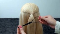 Frisuren für mittel/lange Haare.HERZCHEN Zopf/Flechtfrisur.Easy Topsy Tail Hairstyle.Peinados