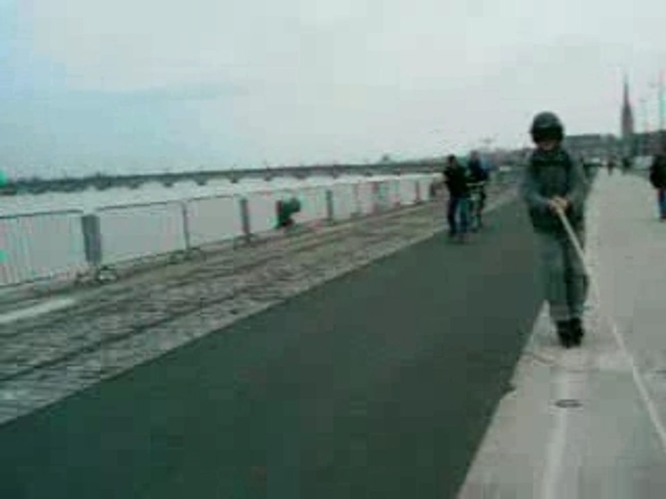 Jackass Roller-scooting ;-)