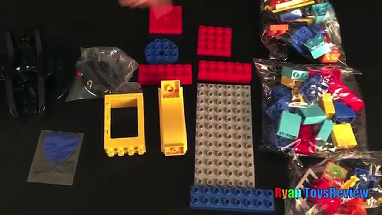 Lego Duplo Batman and Catwoman BatCave Egg Surprise Toys Disney Cars Ryan ToysReview