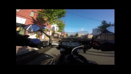 アクションカメラを07のタンクの上に設置してみた