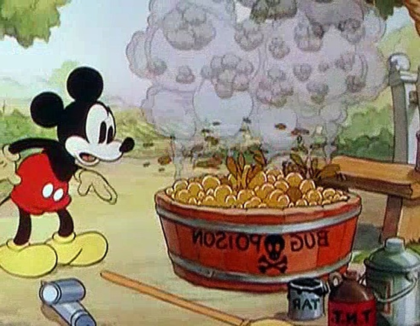 ミッキーマウス 鉛筆画 Mickey's Garden Mickey's Garden (1935) - Mickey Mouse Production Drawing