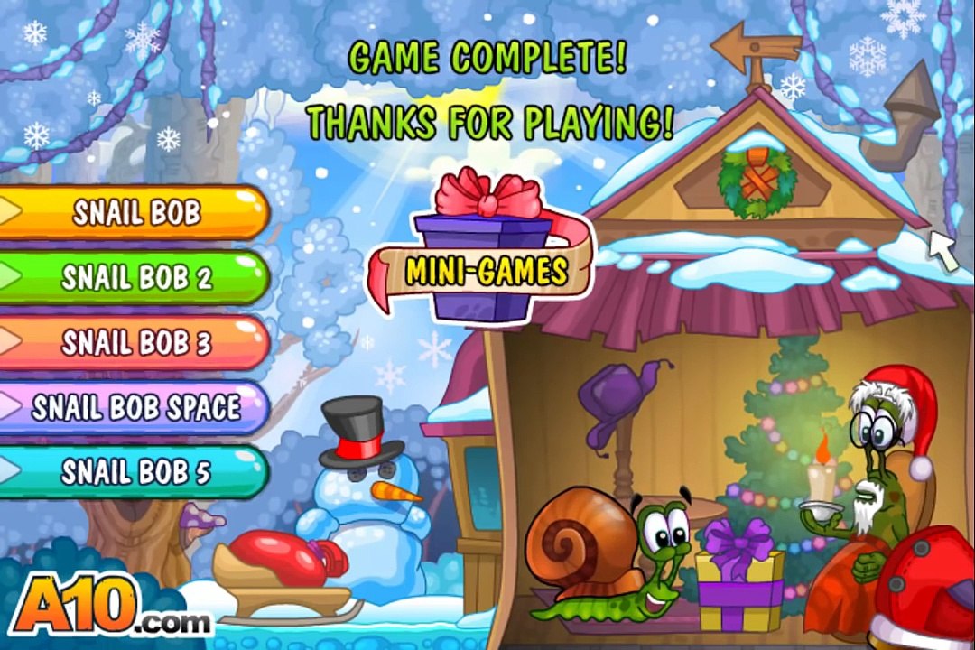 Snail Bob 6: Winter Story Mini Games Walkthrough and Game Preview - A10 Games