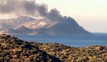 Meis Adası'nda yangın