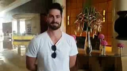 World Xi squad member Ben cutting message for Pakistan