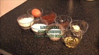 LAVA CAKE (MICROWAVE) *COOK WITH FAIZA*