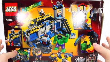 LEGO® Hulk Lab Smash 76018 Avengers Assemble Speed Build w/ Thor Falcon MODOK & Taskmaster