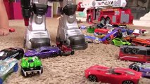 WolVol Remote Control Police Robot, Hot Wheels, and Disney Pixar Cars! Toy Cars for Kids