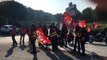 Grève des routiers : à hauteur du barrage filtrant de Lavéra à Martigues