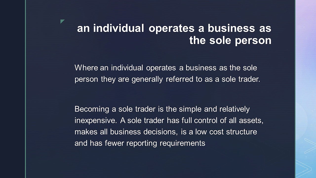 What is a Sole Trader - Leigh Barker MWC Group