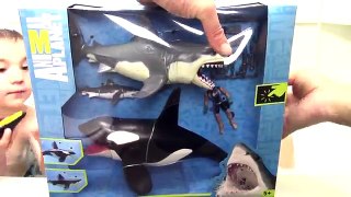 Bath Sharks for Kids Toy UNBOXING: Animal Planet Mega Shark & Orca Encounter