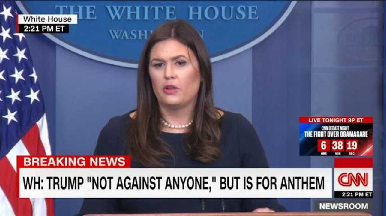 La Maison Blanche justifie l'insulte de Donald Trump aux footballeurs américains