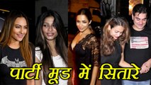 Malaika Arora, Arbaaz Khan, Sonakshi Sinha, Amrita Arora party together; Watch Video | FilmiBeat