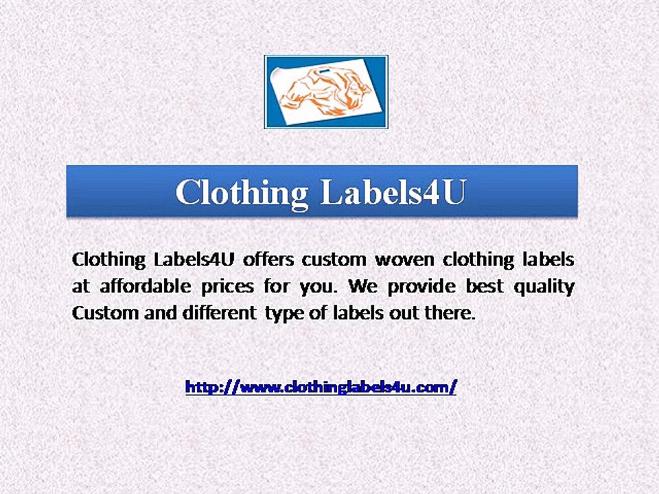 Custom Clothing Labels - Clothinglabels4u.com