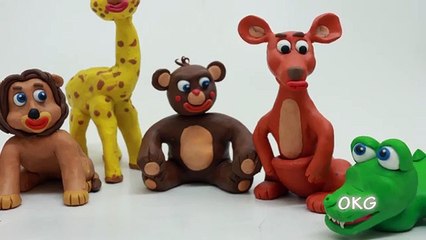 Learning Wild Animal Facts Stop Motion Cartoon Play Doh Kids Video