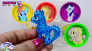 My Little Pony Learning Colors Play Doh Mane 6 MLP Shopkins Surprise Egg and Toy Collector SETC