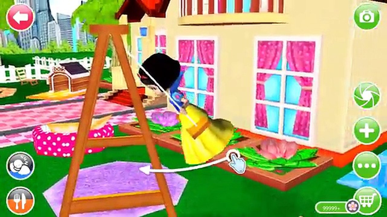 Fun Baby Care - Ava 3D Doll Kids Games Play Makeover Toilet Bath Learn Colors - Games For Girls