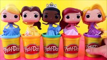 Disney Princess Play-doh Toys Surprises! Learn Colors Disney Kids Stacking Fun Toys Princess Video