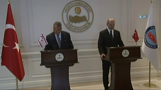 İçişleri Bakanı Süleyman Soylu, KKTC İçişleri Bakanı ile Görüştü