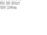 Plextor PXW2410TUSW External USB 20 24x10x40 CDRW Drive