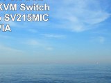 StarTech 2 Port USB DVI Cable KVM Switch with Audio SV215MICDVIA