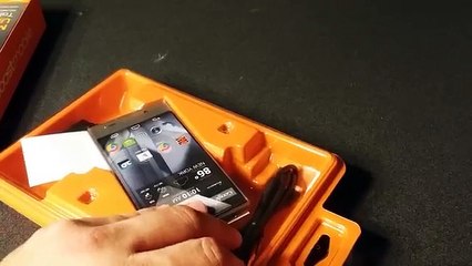 Unboxing of the sharp aquos crystal for boostmobil