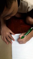 Walaupun Tulis terbalik, Tetapi Pintar Sering Dapat Nombor Satu