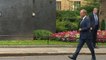 Donald Tusk arrives at Downing Street