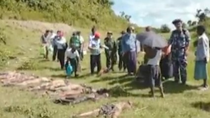 El Ejército birmano encuentra fosa común con 17 cadáveres de hindúes