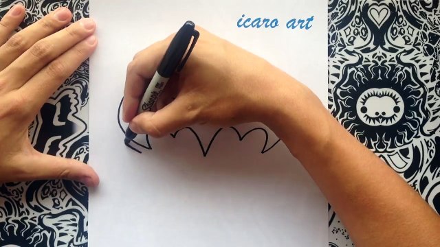 Como dibujar el logo de Batman | how to draw batman
