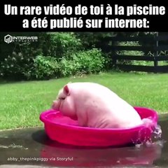 Une rare vidéo de toi à la piscine vient d'être postée