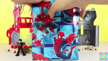 Marvel Super Hero Adventures Spiderman & Doc Ock portal to a Dinosaur World!