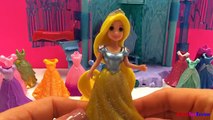 Disney Frozen Queen Elsa invites Princess Rapunzel to the Ice Palace for Magi Clip dress up games