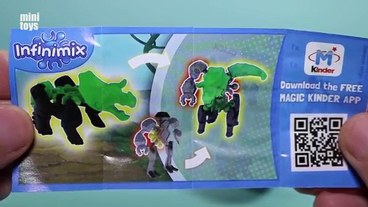 Kinder Surprise Eggs Infinimix Dinosaur Toys