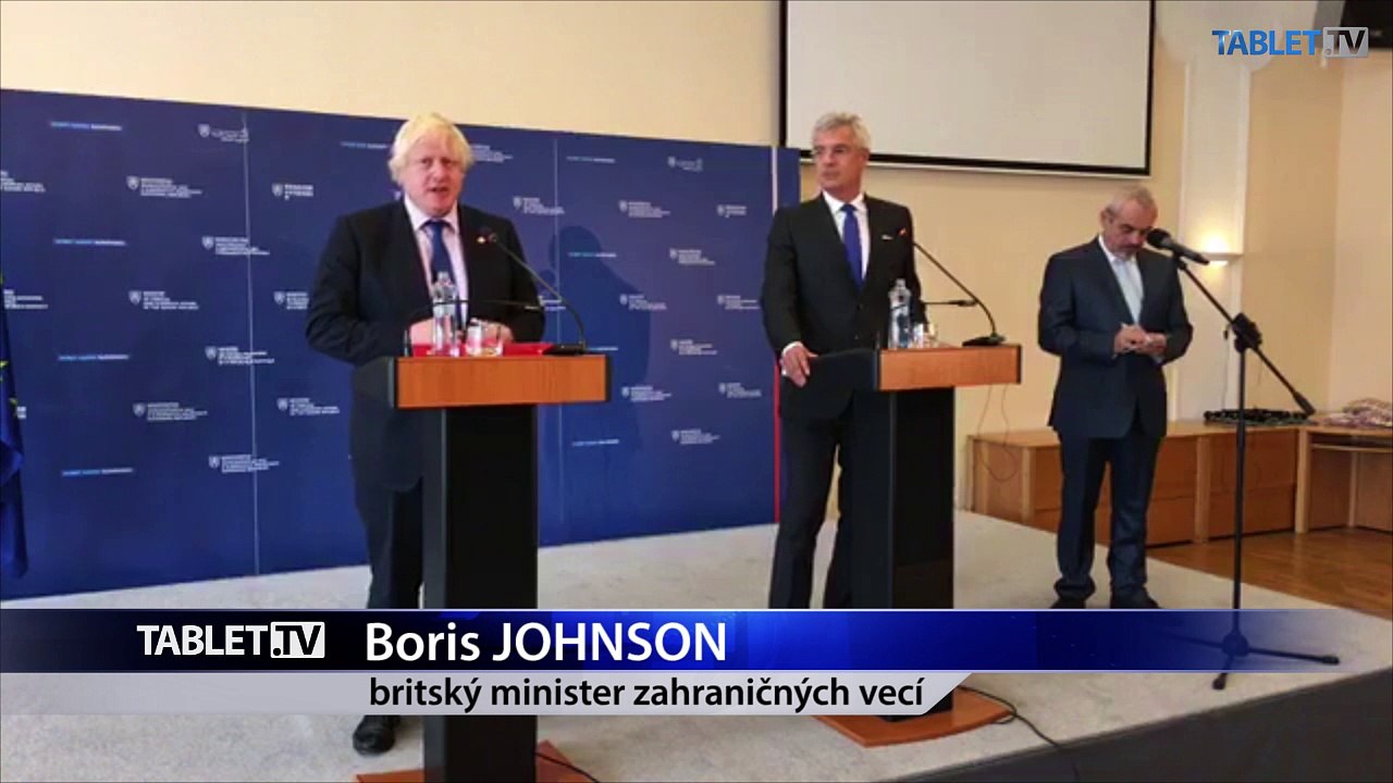 ZÁZNAM: TK štátneho tajomníka MZV I. Korčoka a šéfa britskej diplomacie B. Johnsona
