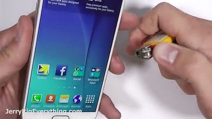 Galaxy S6 FIRE test, Bend Test, Scratch test