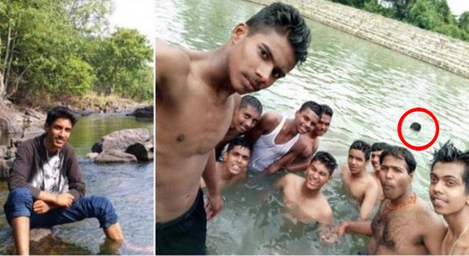 செல்ஃபியால் கல்லூரி மாணவன் சாவு-வீடியோ