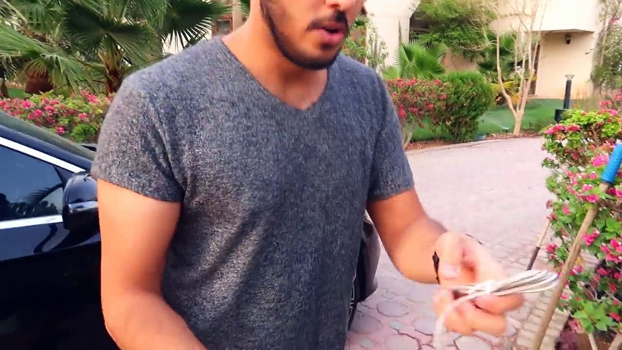سحبت سيارة مستر شنب بسلك الشاحن !!! شوفو وش صار