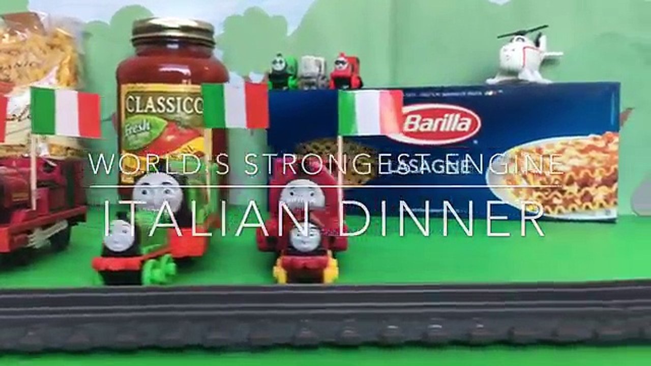 Thomas and Friends Italian Food - Worlds Strongest Engine Kids Toys Thomas the Tank Engine