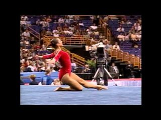 Dominique Moceanu - Floor Exercise - 2000 US Championships - Day 1