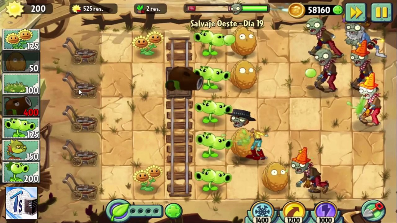 Plants vs zombies 2, Salvaje Oeste día 19