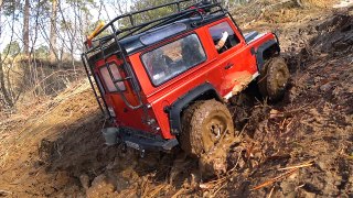 RC Mud UpHill Trail — RC4WD The Beast 6x6 and Land Rover Defender 4x4 — RC Extreme Pictures