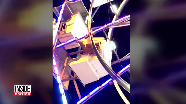 La chute spectaculaire d'un homme escaladant une grande roue pour sauver deux enfants coincés