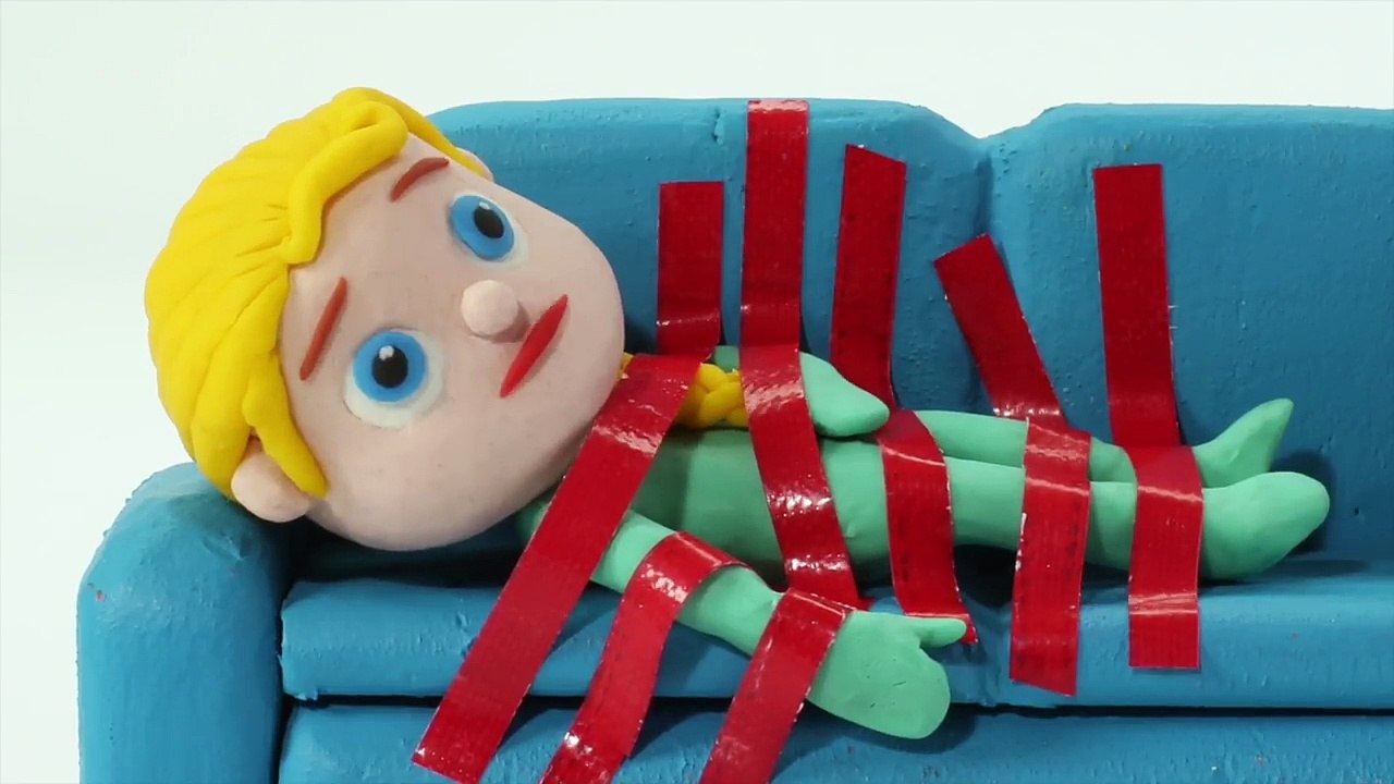 Superhero Babies Water Balloons Fight Hulk Frozen Elsa Play Doh Cartoons Stop Motion Animations