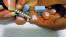 Uñas de los Pies Decoradas con Mariposa/ Pretty butterfly design toe nail art