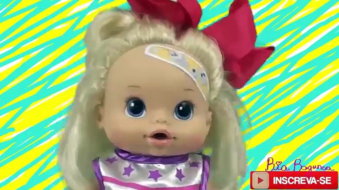 Minha Baby Alive Bia Bagunça vai no Médico e toma Injeção. Novelinha machucadinho | DisneySurpresa