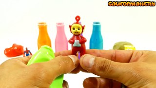 Play & Learn Colors with Silly Putty Clay Surprise Mickey Mouse Teletubbies SpongeBob Peppa Pig