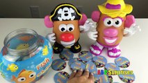 FISH & CHIPS Family Fun Kids Game Mr & Mrs Potato Head Learn COLORS Marvel Egg Surprise Toy