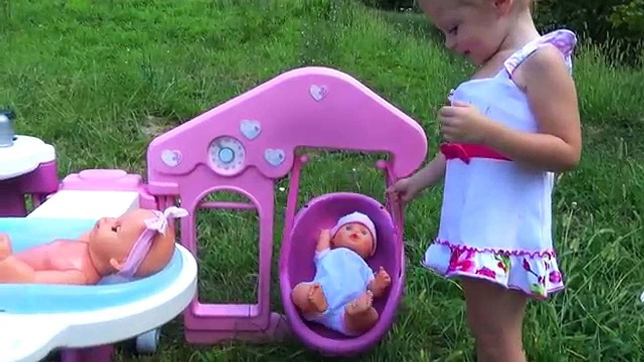 Беби бон кукла и Пупсики. Играем в куклы с новым набором Baby Born Игры для девочек Новые Игрушки
