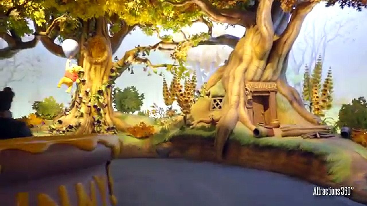[4K] Poohs Hunny Hunt Ride - Amazing Trackless Ride - Tokyo Disneyland ...