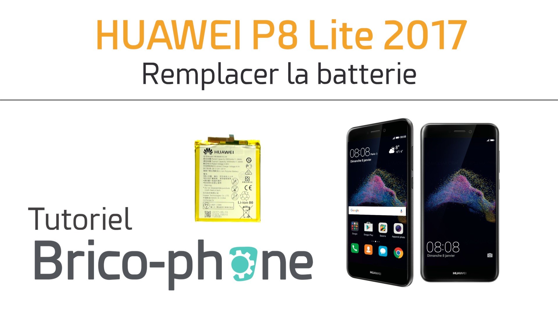 Huawei P8 Lite 2017 : changer la batterie - Vidéo Dailymotion